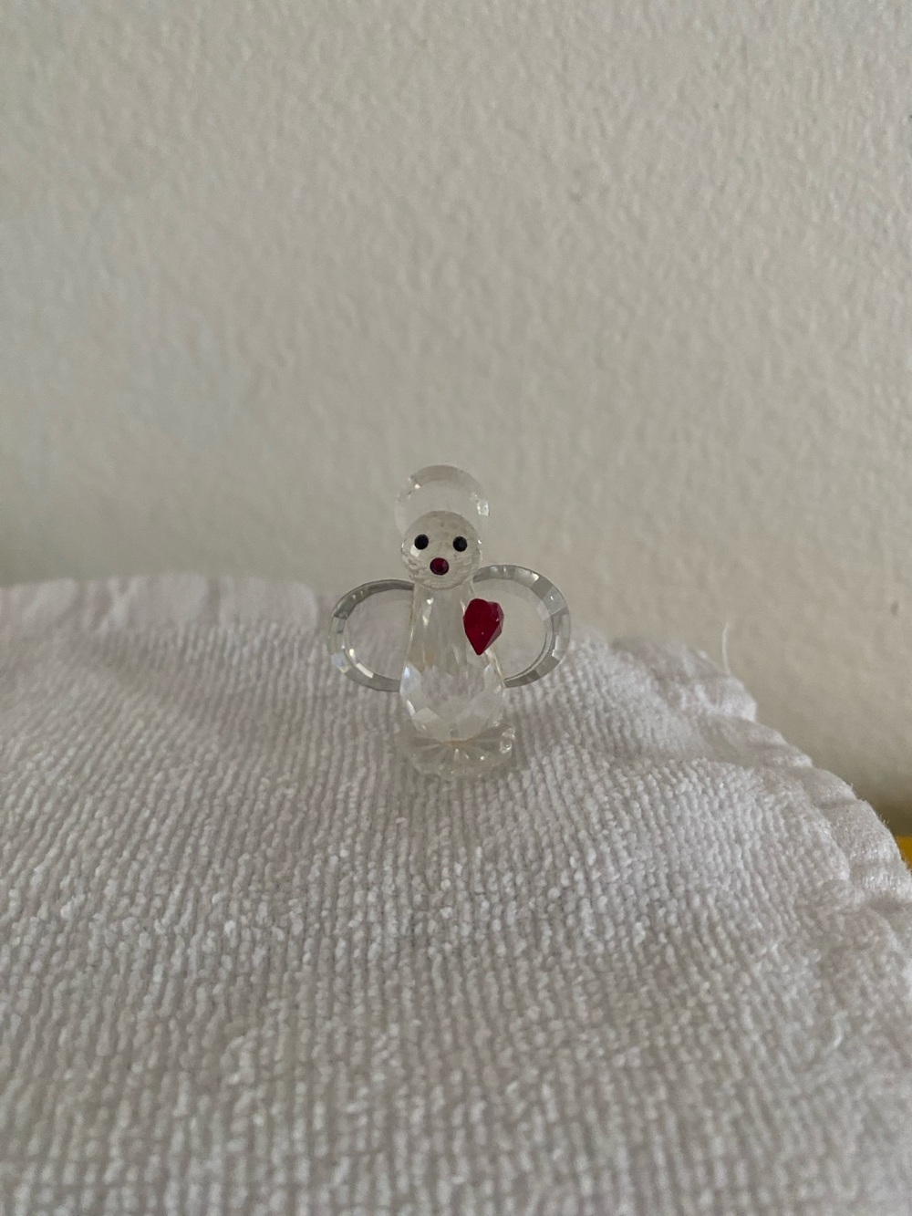 Crystal Mini Angel Heart Figurine Collectible Classic Glamour